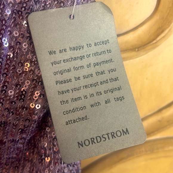 New Love X Design Sequin Below Knee Party Dress Lavender Frost - Picture 8 of 10